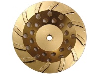5" SPIRAL STANDARD GOLD DIAMOND CUP WHEE