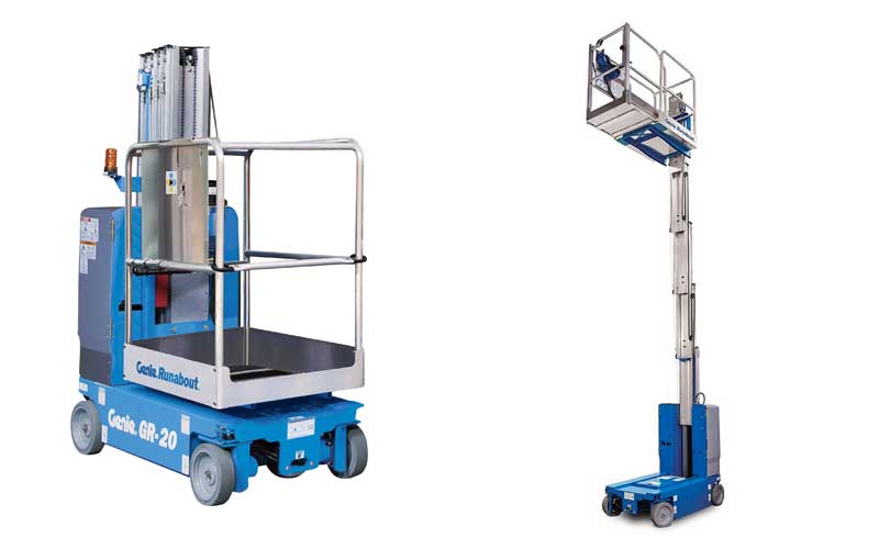 VERTICAL MAST LIFT 20'- DC ELEC