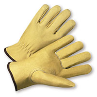 PIGSKIN LEATHER GLOVES LARGE
