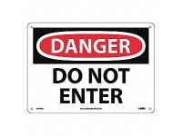 DANGER DO NOT ENTER 10X14 SIGN