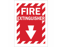 FIRE EXTINGUSHIER SIGN 12X9 ALUMINUM