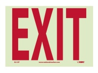 10X14 PLASTIC EXIT SIGN
