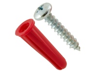 #10 PLASTIC ANCHORS W/SCREWS