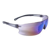 BLUE MIRROR LENS SAFETY GLASSES