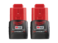 M12 Red. Compact battery two pack