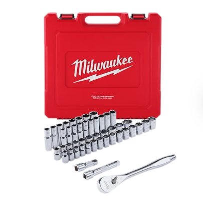 Socket Set, 1/2""DR, 47pc