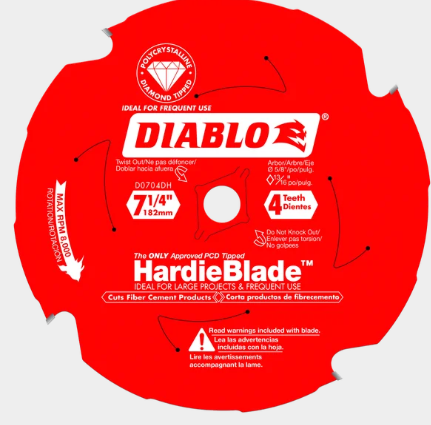 7-1/4 in. x 4 Tooth (PCD) Fiber Cement HardieBlade