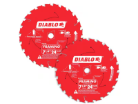 7-1/4 in. x 24-Tooth Framing Saw Blade Value Pack (2-Pack)