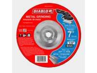 7 in. x 1/4 in. x 5/8 in.-11 Arbor Metal Grinding Disc with Type 27 Depressed Center