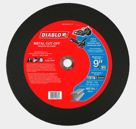 9 in. Metal Cut-Off Disc