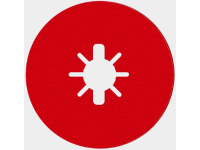 5 in. Fiber Disc, Aluminum Oxide, 24 Grit (4-Pack)