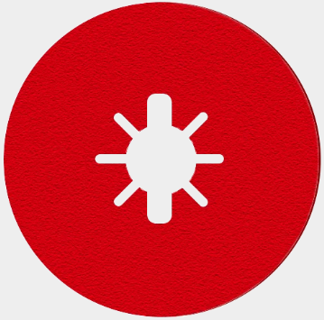 5 in. Fiber Disc, Aluminum Oxide, 24 Grit (4-Pack)