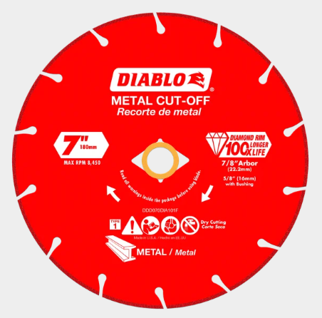 7 in. Diamond Metal Cut-Off Blade