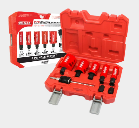 9 pc General Purpose Bi-Metal Hole Saw Set