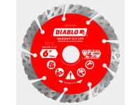 6 in. Diamond Segmented Turbo Cut-Off Discs for Masonry