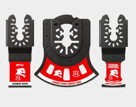 3 pc Universal Fit Carbide Oscillating Blade Set (3-Piece)