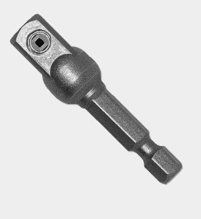 3/8 in. Square x 1/4 in. Hex Socket Adapter (Bulk)