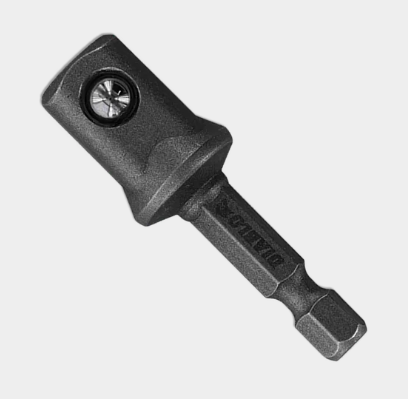 1/2 in. Square x 1/4 in. Hex Socket Adapter (Bulk)